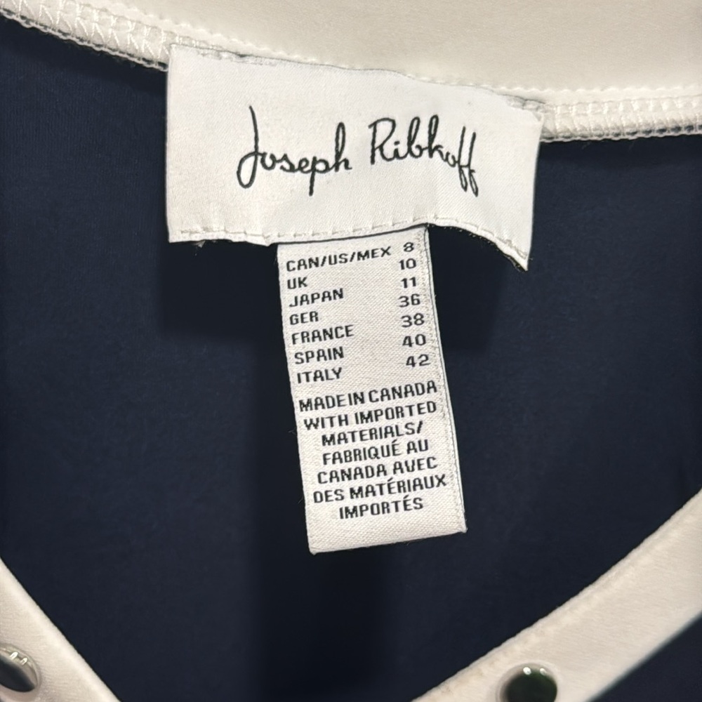Joseph Ribkoff Black/Vanilla Top Style 232011 - Picture 7 of 9